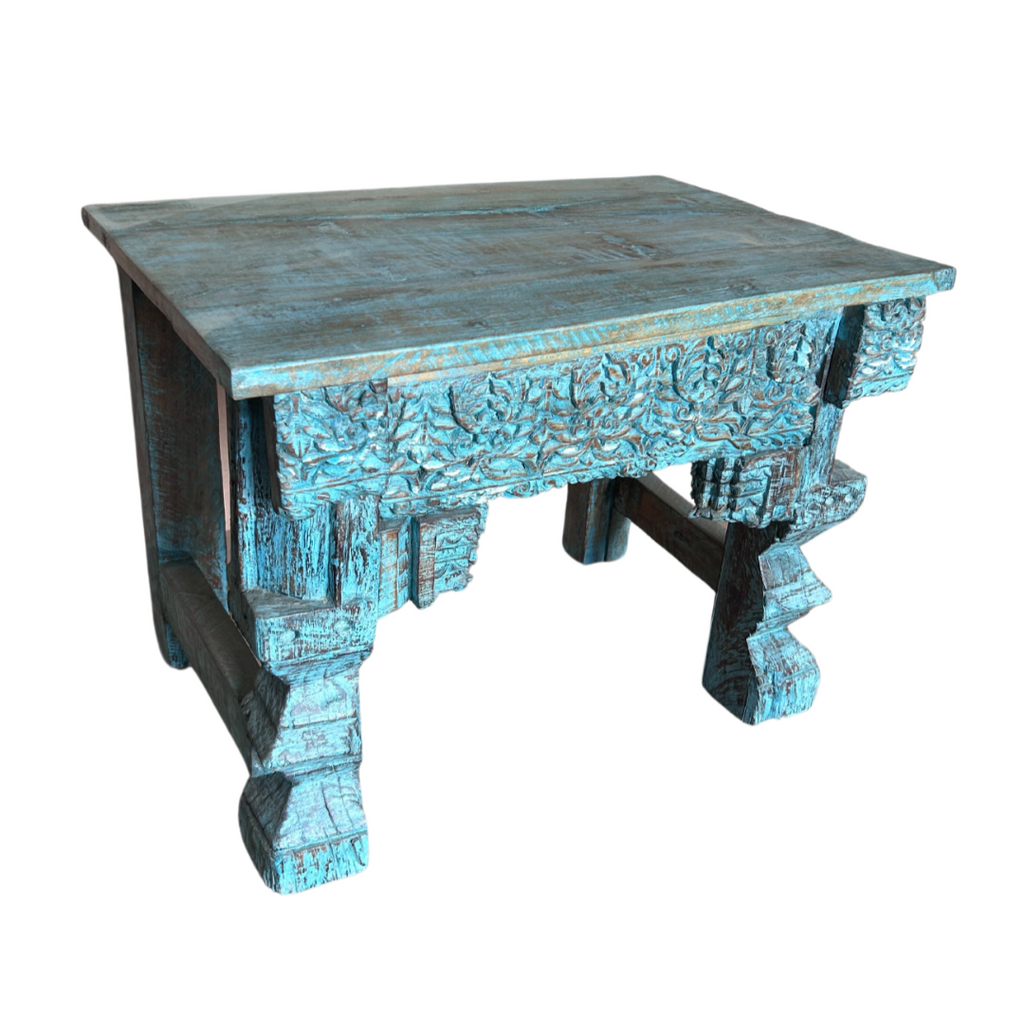 FUR617 Wooden Table with Amazing Carved Panels  (61w41d46h)