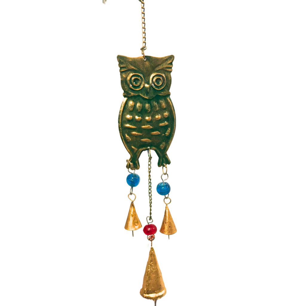 2MB006 Metal Art Owl Mobile