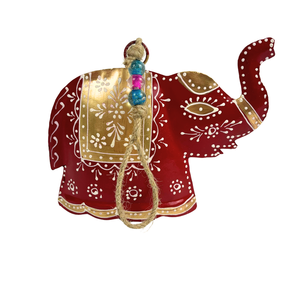 2MB Elephant Metal Bell Hanger Three Colours