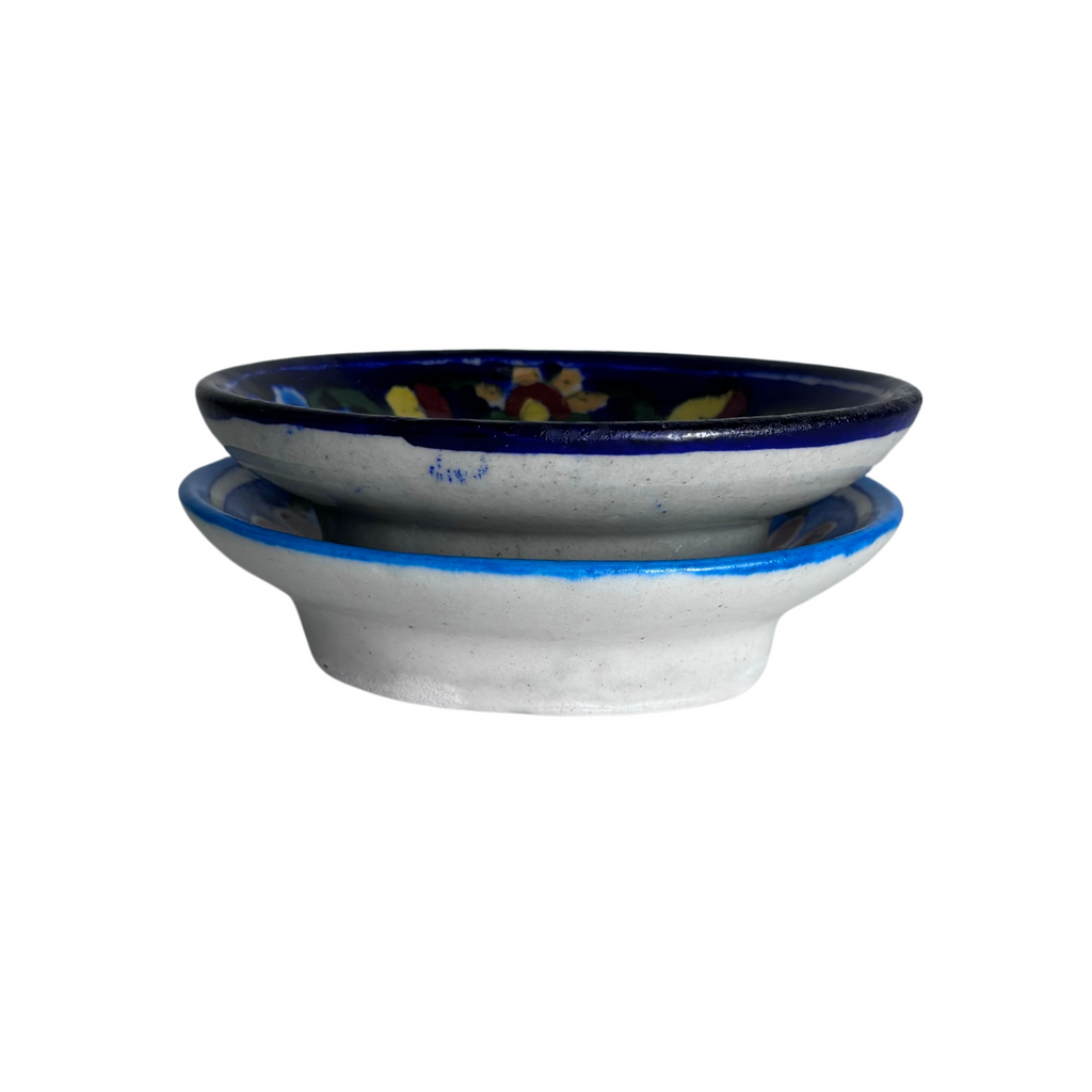 4JBP Jaipur Blue Pottery Soap Dish 13x10cms