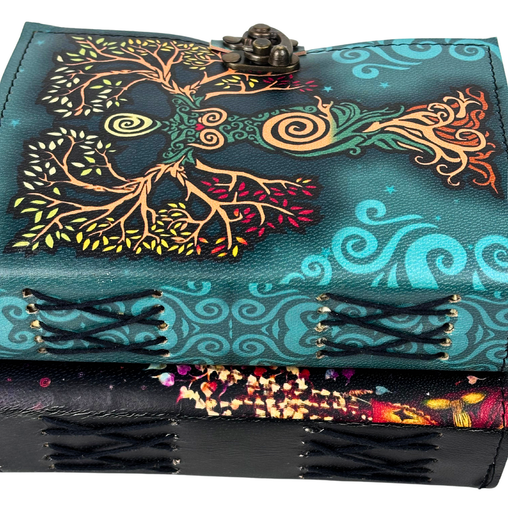 3J093 Mother of Love Printed Leather Journal with Deckle Edge Paper13x18cms 200 pages