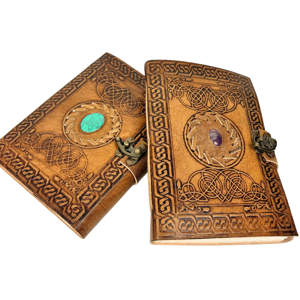 3J Leather Stone Journal NEW 13x18cms