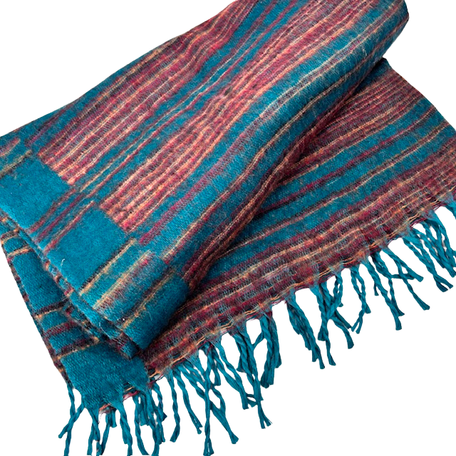 Himalayan Yak Wool Blanket/Throw 100x200cms