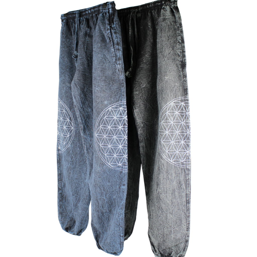 7NEP Stone Wash Cotton Pull On Pants Infinity Knot